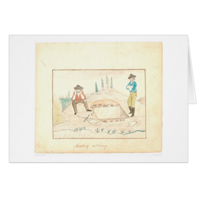 Cartão Não fazendo nada (1602A) (Frente Horizontal)