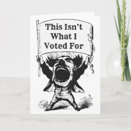 Cartão Não foi por isso que votei