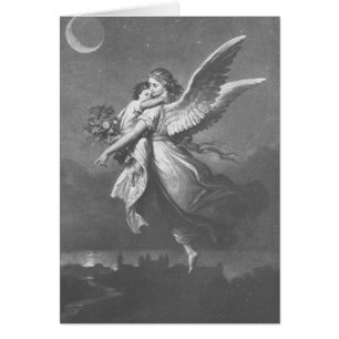 Cartão "Não foi um anjo que visitou a Terra Verde."