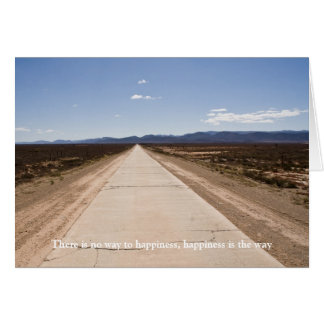 Cartão Não há como felicidade