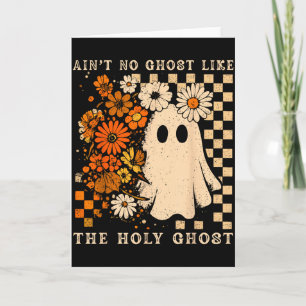 Cartão Não Há Fantasma Como Fantasma Floral Cristão Ghost