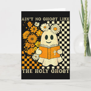 Cartão Não Há Fantasma Como Fantasma Floral Cristão Ghost