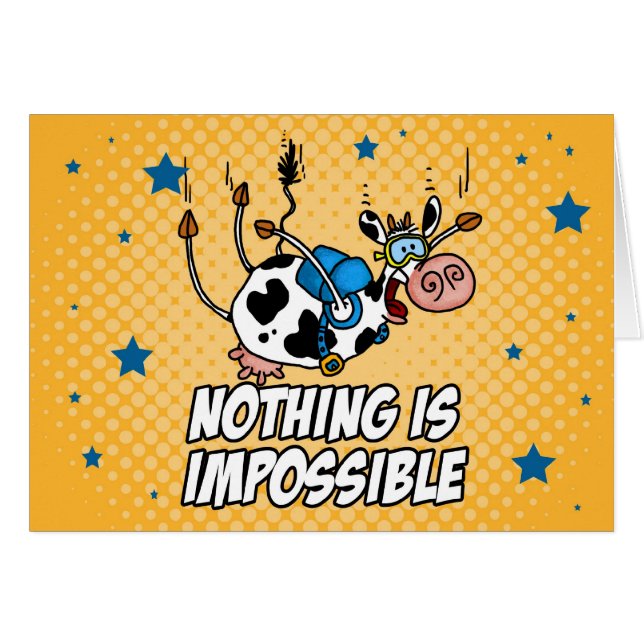 Cartão Não há impossíveis (Frente Horizontal)