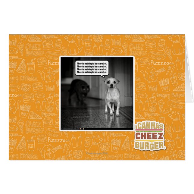 Cartão Não há nada de que se ter medo (Frente Horizontal)