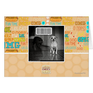 Cartão Não há nada scared de