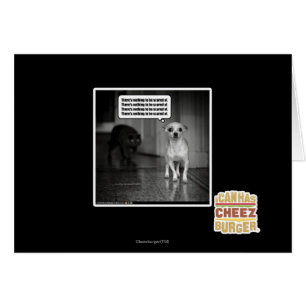 Cartão Não há nada scared de