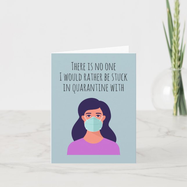 Cartão Não há nenhuma preferencialmente presa em quarente (Frente)