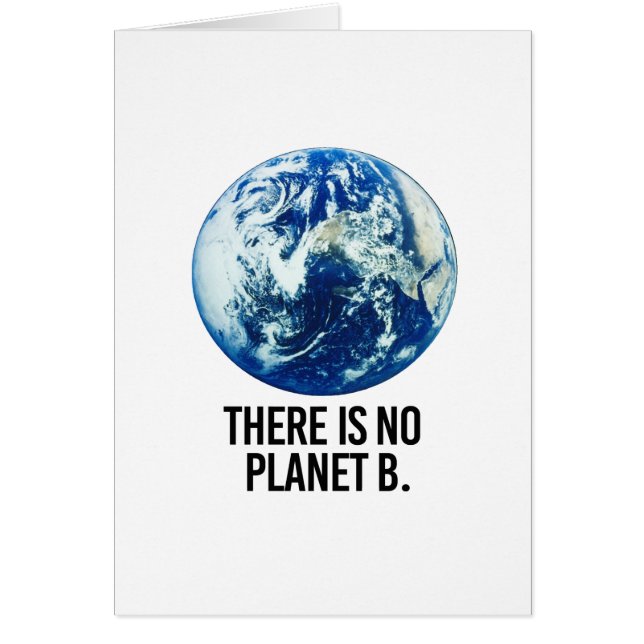 Cartão Não há planeta B (Frente)