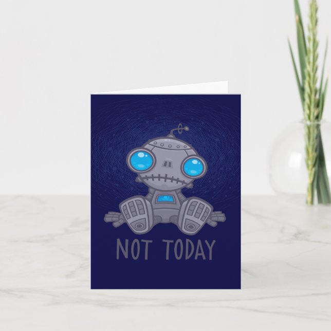 Cartão Não Hoje, Sad Robot (Frente)