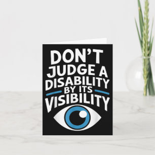 Cartão Não julgue uma consciência de professor incapacita
