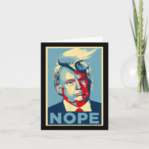 Cartão Não Mais Votar 2024 Anti Trump Anti Biden