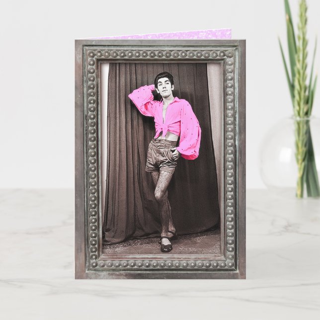 Cartão Não me deie apenas porque eu sou fabuloso! (Frente)