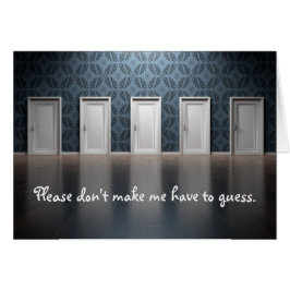 Cartão "Não me faça adivinhar" Reparo de relações persona