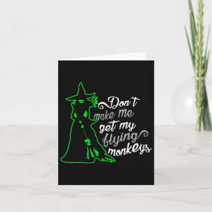Cartão Não Me Faça Buscar Meus Macacos Voadores