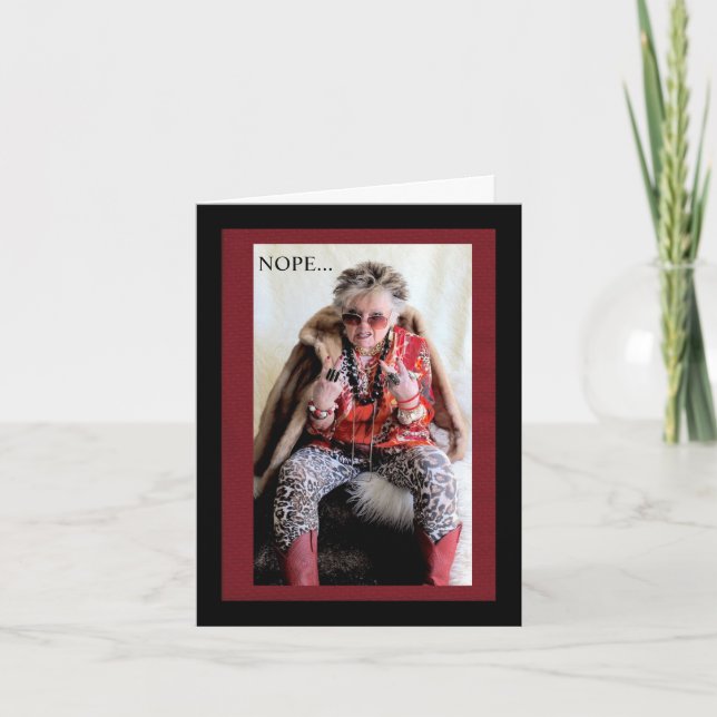 Cartão Não, não há 5 dias de semana de trabalho para mim  (Frente)