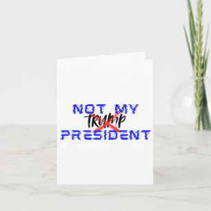 Cartão Não o meu Presidente (diga não ao facismo)