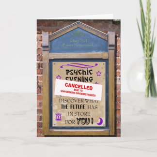 Cartão Não o vi chegando