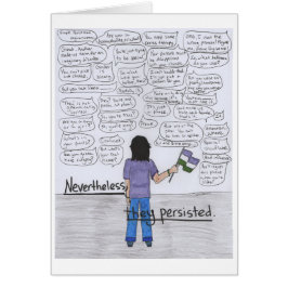 Cartão Não obstante, persistiram