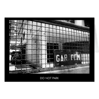 Cartão NÃO PARAR placa simples