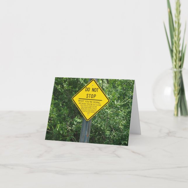 Cartão NÃO PARE Notecards (Frente)