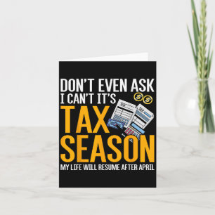 Cartão Não pergunte nem eu posso É época de imposto Fisca