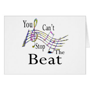 Cartão Não pode parar a batida ...... mais grande