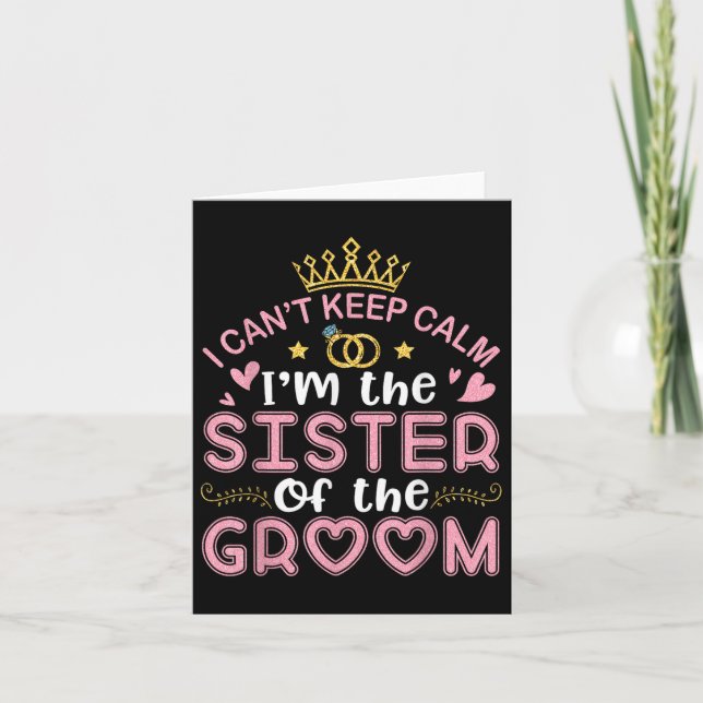 Cartão Não Posso Ficar Calmo, Sou A Irmã Do Marinheiro. (Frente)