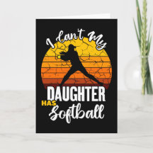 Não Posso Minha Filha Tem Softbol Orgulhosa Mãe Pr