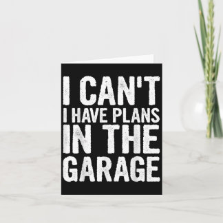 Cartão Não Posso Tenho Planos Na Garagem 