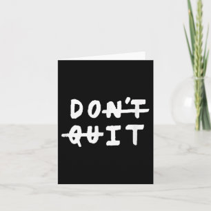 Cartão Não Sair (Do It) Motivação De Malhação De Gym Tee