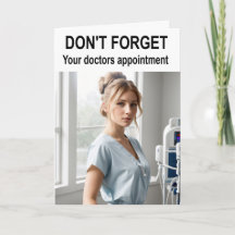 Não se esqueça da consulta médica.