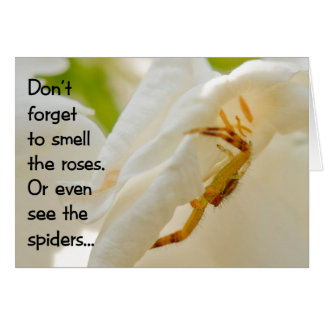 Cartão Não se esqueça de cheirar as rosas