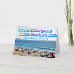 Cartão Não se estresse, relaxe_