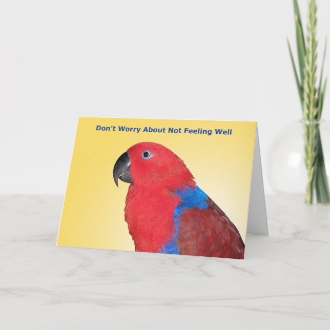 Cartão Não se preocupe (Frente)