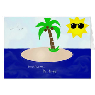 Cartão Não se preocupe, esteja-se feliz!