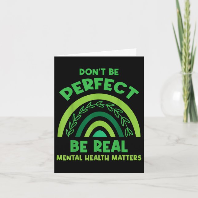Cartão Não Seja Perfeito - Consciência Mental (Frente)