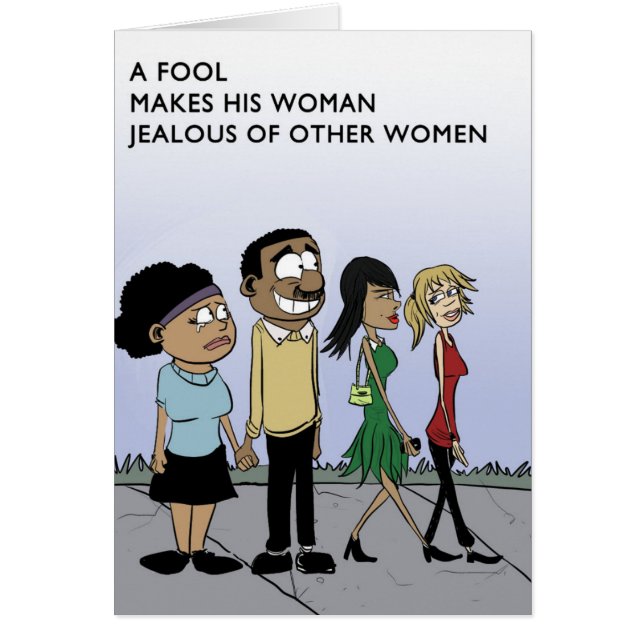 Cartão Não seja um tolo (Frente)