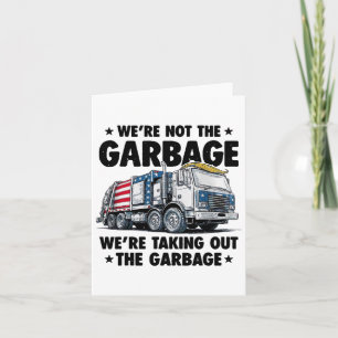 Cartão Não somos a Garge que estava tirando o carro.