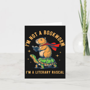 Cartão Não sou um rato de biblioteca, sou um capivara mal
