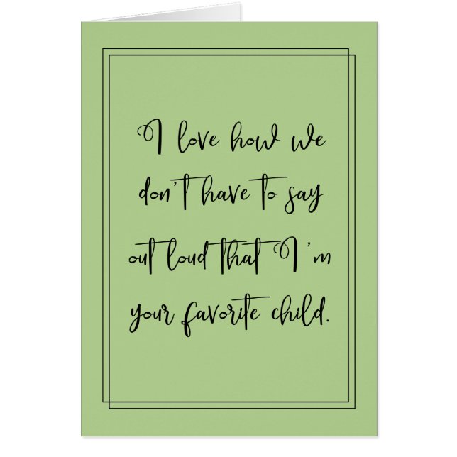 Cartão Não têm que dizer para fora ruidosamente que eu (Frente)