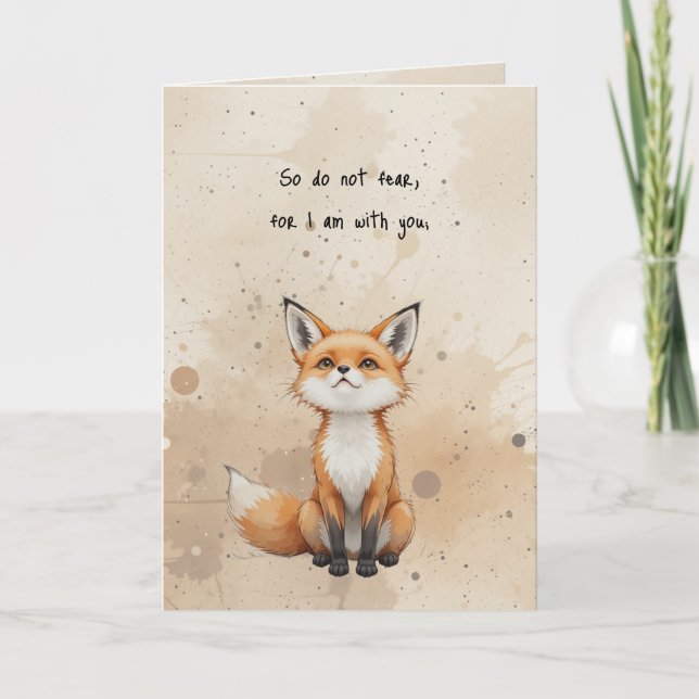 Cartão Não Tema Versículo da Bíblia (Frente)