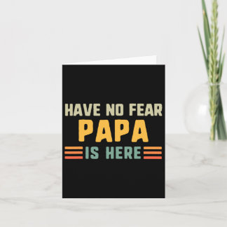 Cartão Não Tenha Medo Que Papai Esteja Aqui, Vintage Engr