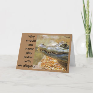 CARTÃO NÃO TOQUE PÔQUER COM UM ALIATOR