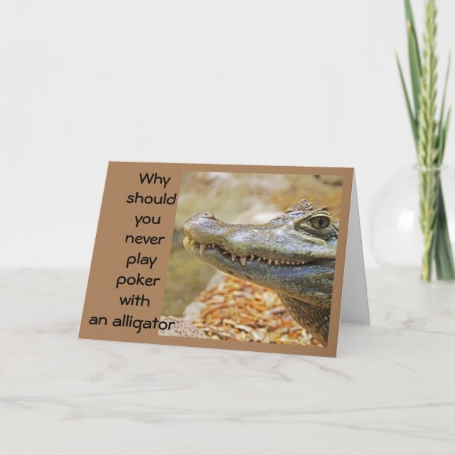 CARTÃO NÃO TOQUE PÔQUER COM UM ALIATOR (Frente)