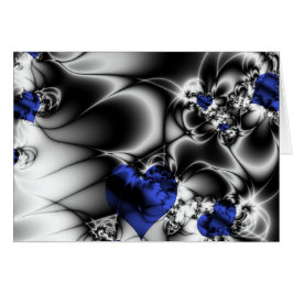 Cartão Não tudo é corações preto e branco, azuis