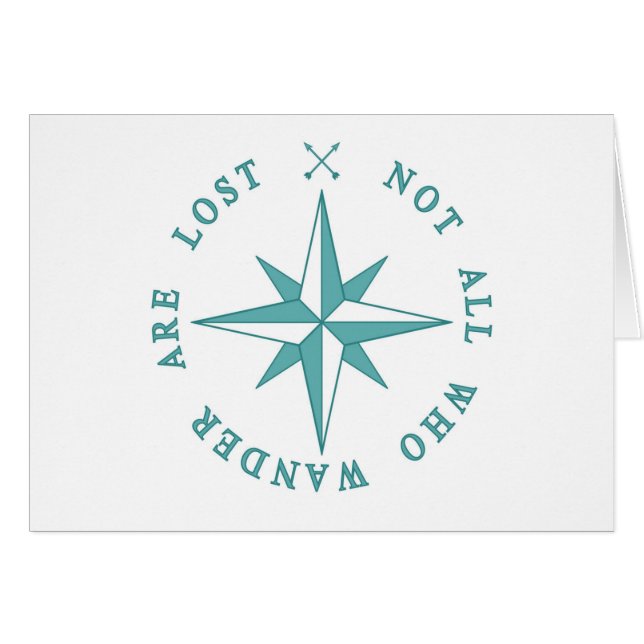 Cartão Não tudo que Wander é perdido (Frente Horizontal)