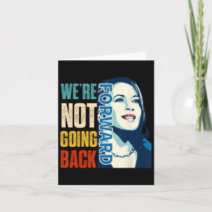 Cartão Não vamos voltar a votar pelo presidente Kamal em 