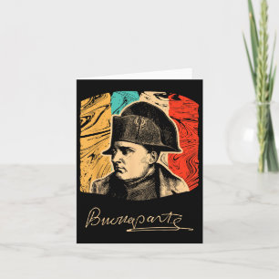Cartão Napoleão Bonaparte Líder Histórico Francês Politi