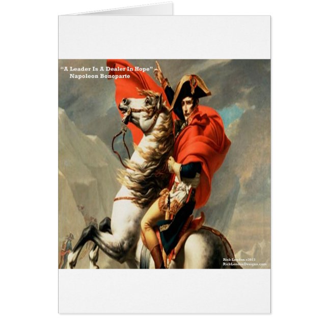 Cartão Napoleão & Citação "Líder" (Frente)