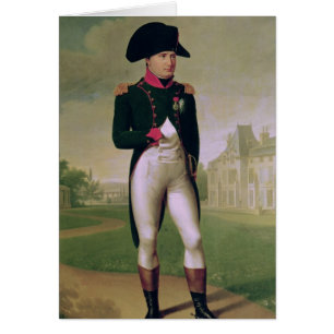 Cartão Napoleon mim na frente do castelo de Malmaison